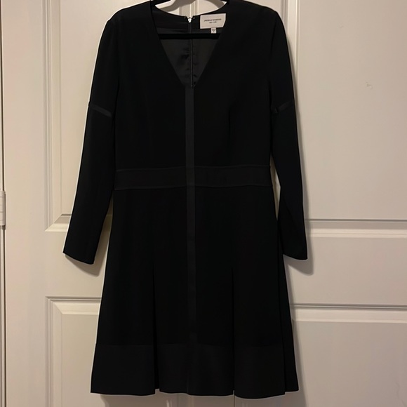 Public School New York long sleeve midi dress with large pleated bottom. - Picture 1 of 5